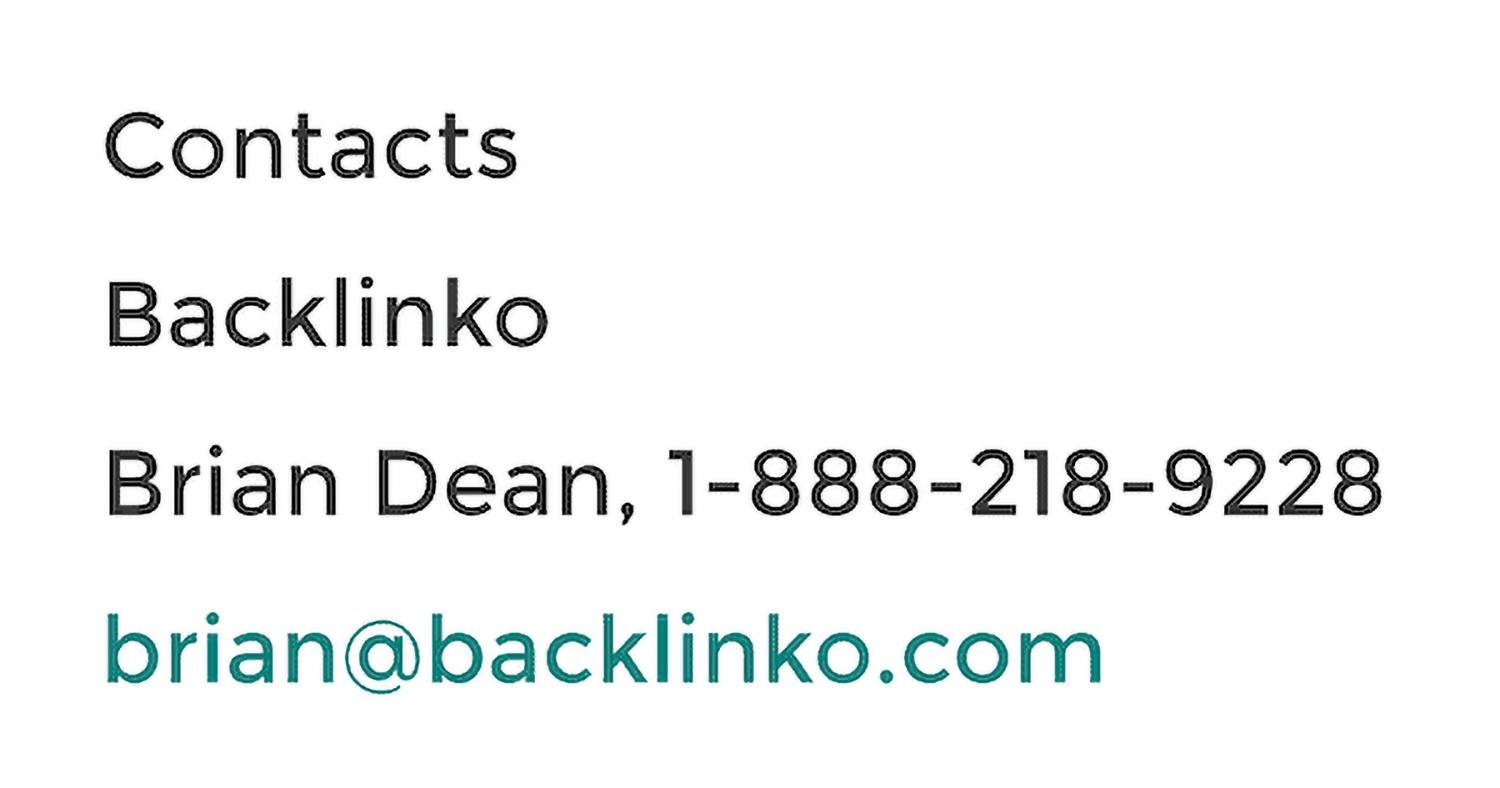 Press Release Contact Info 1
