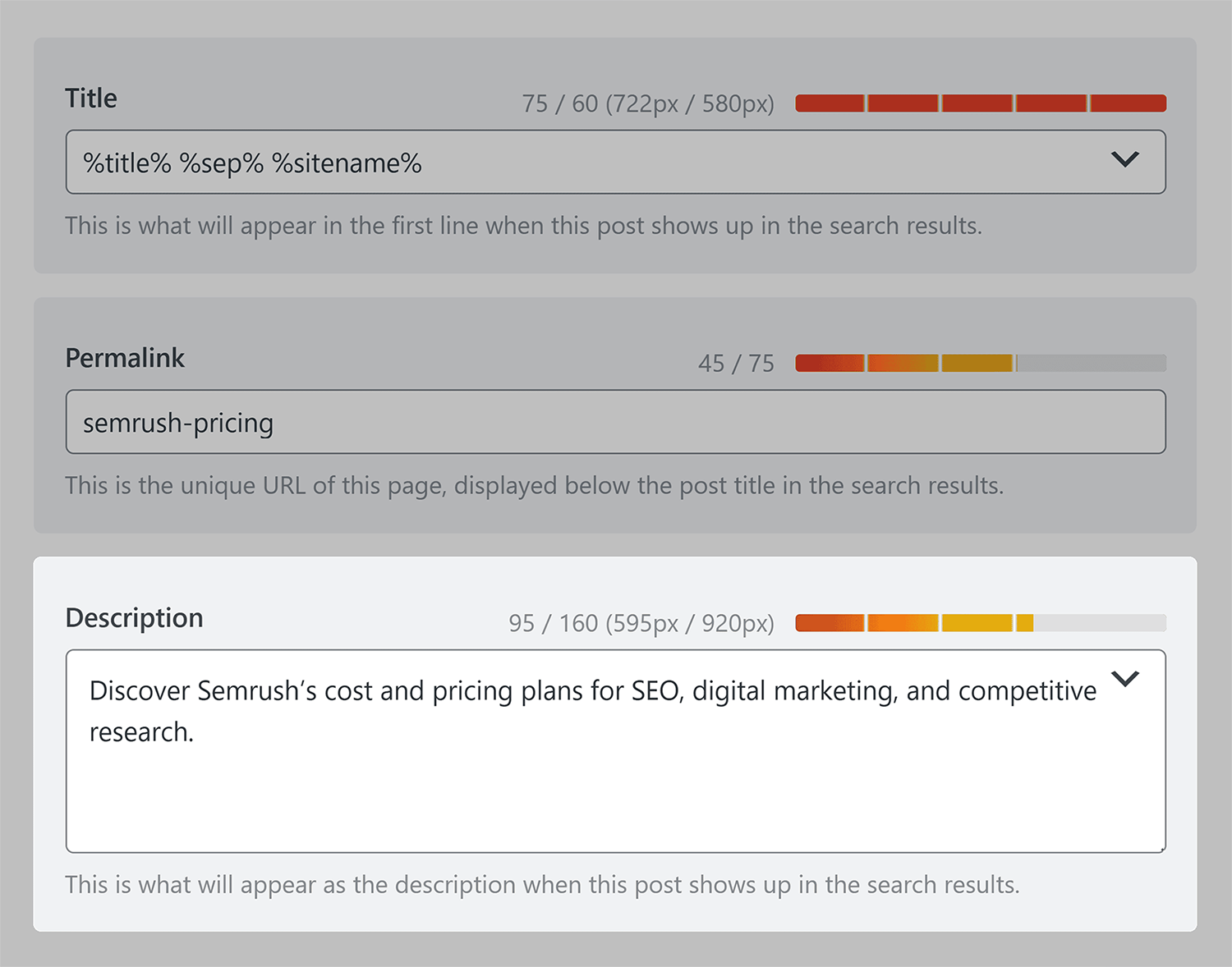 RankMath – Meta description length Rankmath Meta Description Length