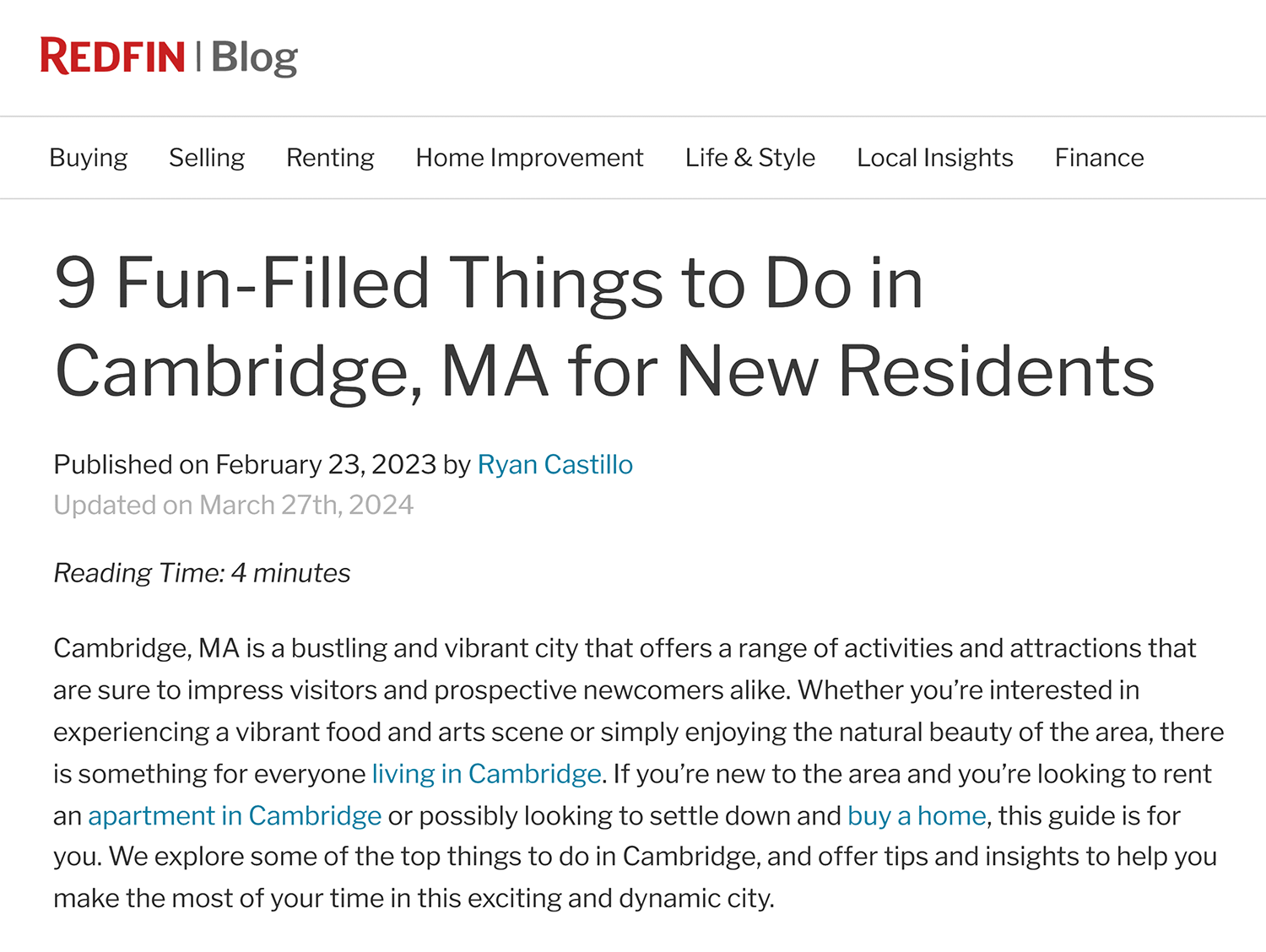 Redfin Blog Post Low Kd And Moderate Search Volume