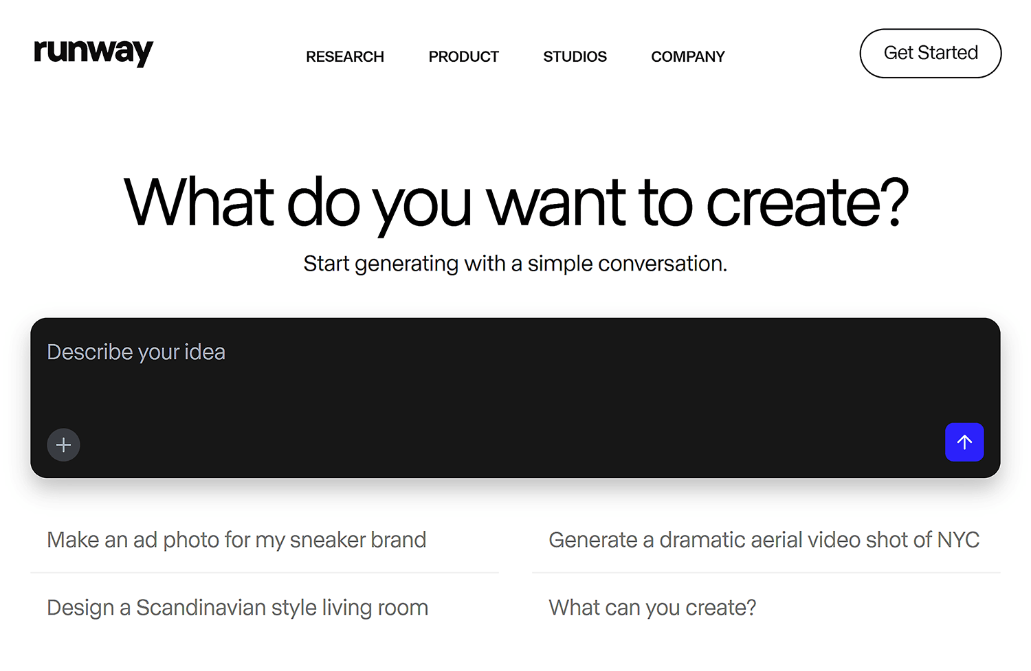 Runway Homepage