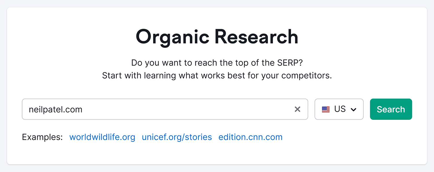 Semrush Organic Research Search Neilpatel 1