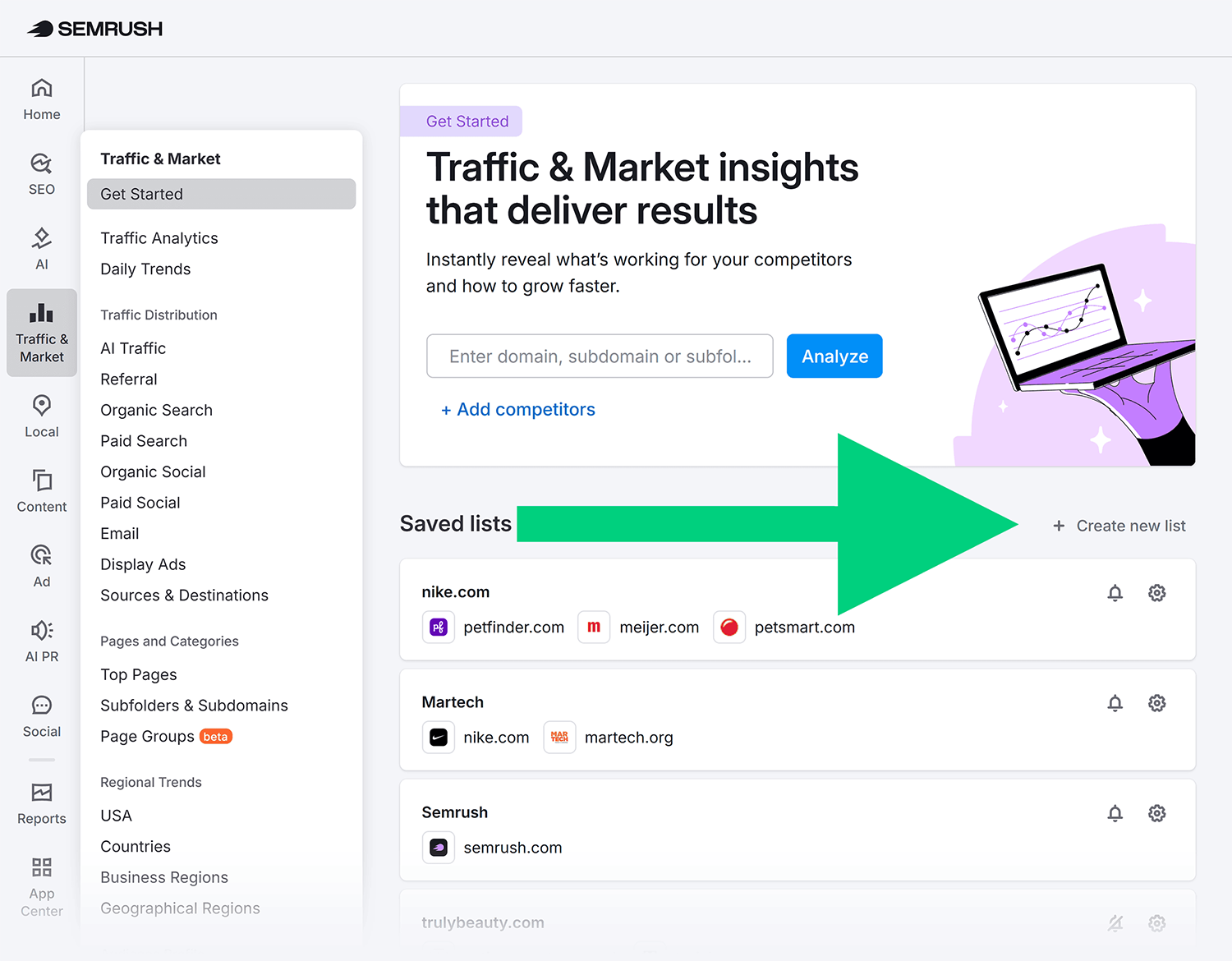 Semrush – Traffic & Market Semrush Traffic Market