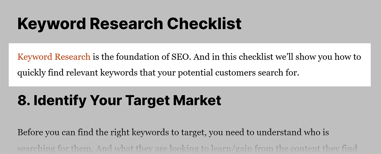 SEO checklist – Internal link Seo Checklist Internal Link