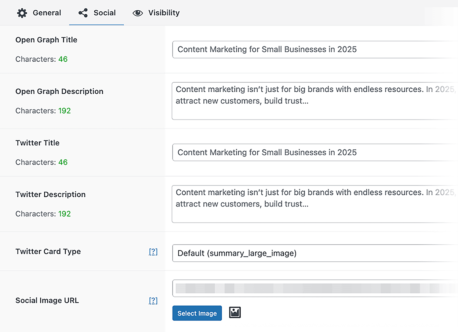 The Seo Framework Social