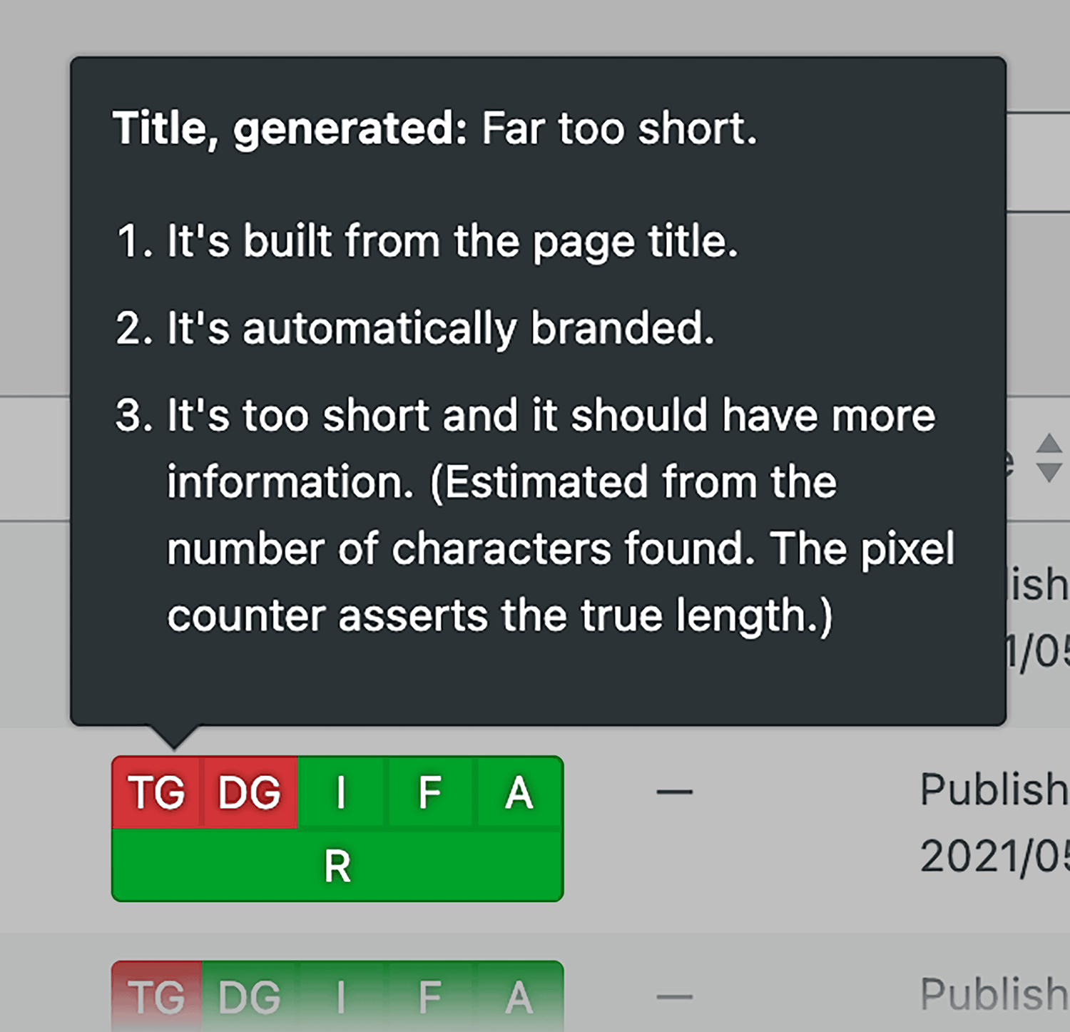 The Seo Framework Title Lack Information