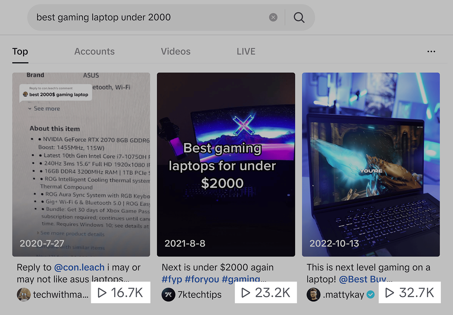 TikTok – Best gaming laptop under 2000 Tiktok Best Gaming Laptop Under 2000
