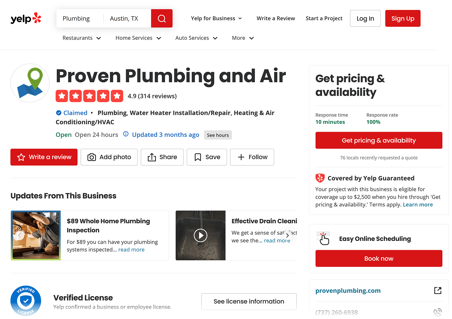 Yelp – Consistent business information Yelp Consistent Business Information