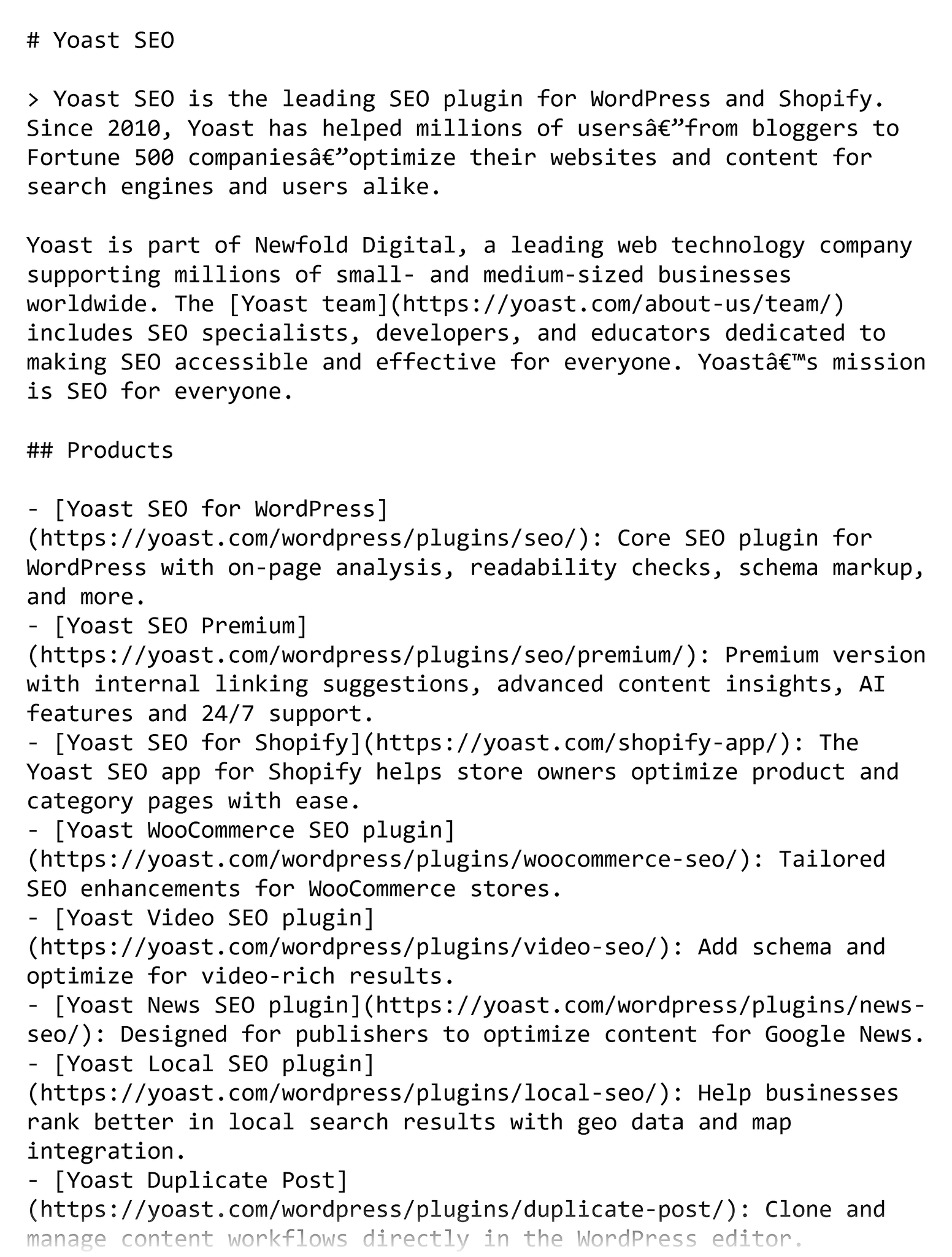 Yoast Llmstxt With A Heading And List Scaled