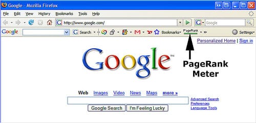 Google Toolbar PageRank Meter