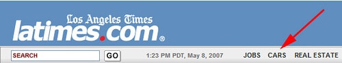 LA Times Link To Cars.com