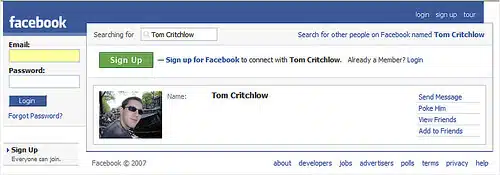 Tom Critchlow On Facebook