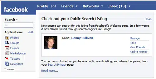 Danny Sullivan On Facebook