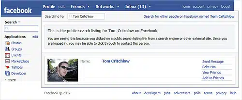 Tom Critchlow On Facebook