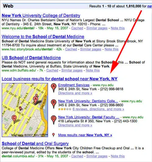 Google Universal Search: Blended Local